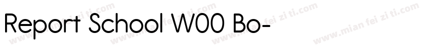 Report School W00 Bo字体转换